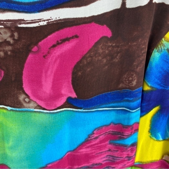 ALISON Sheri Multi Coloured Sleeveless Maxi Dress M/L - Picture 6 of 11